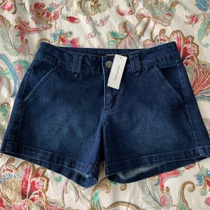 Francesca’s denim Harper shorts.